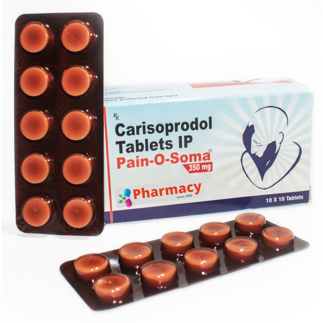 Buy Pain O Soma Online Overnight | Carisoprodol | Pharmacy1990 